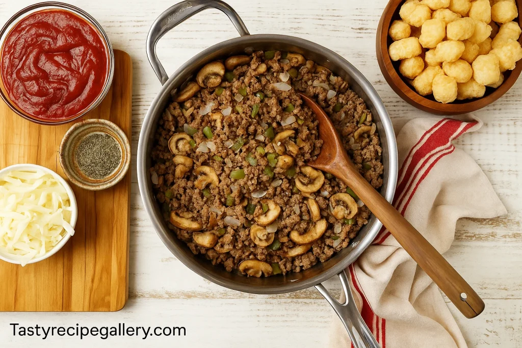 Pizza Tot Casserole 2 Pizza Tot Casserole Recipe