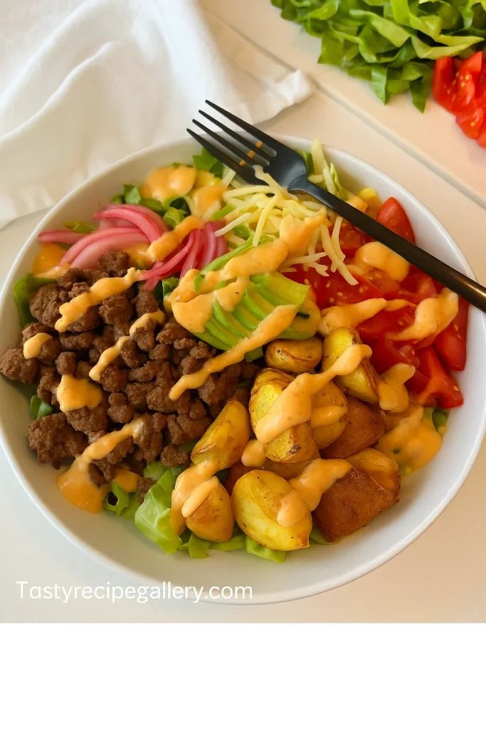 Burger Bowl Recipe 3 Easy Burger Bowl Recipe