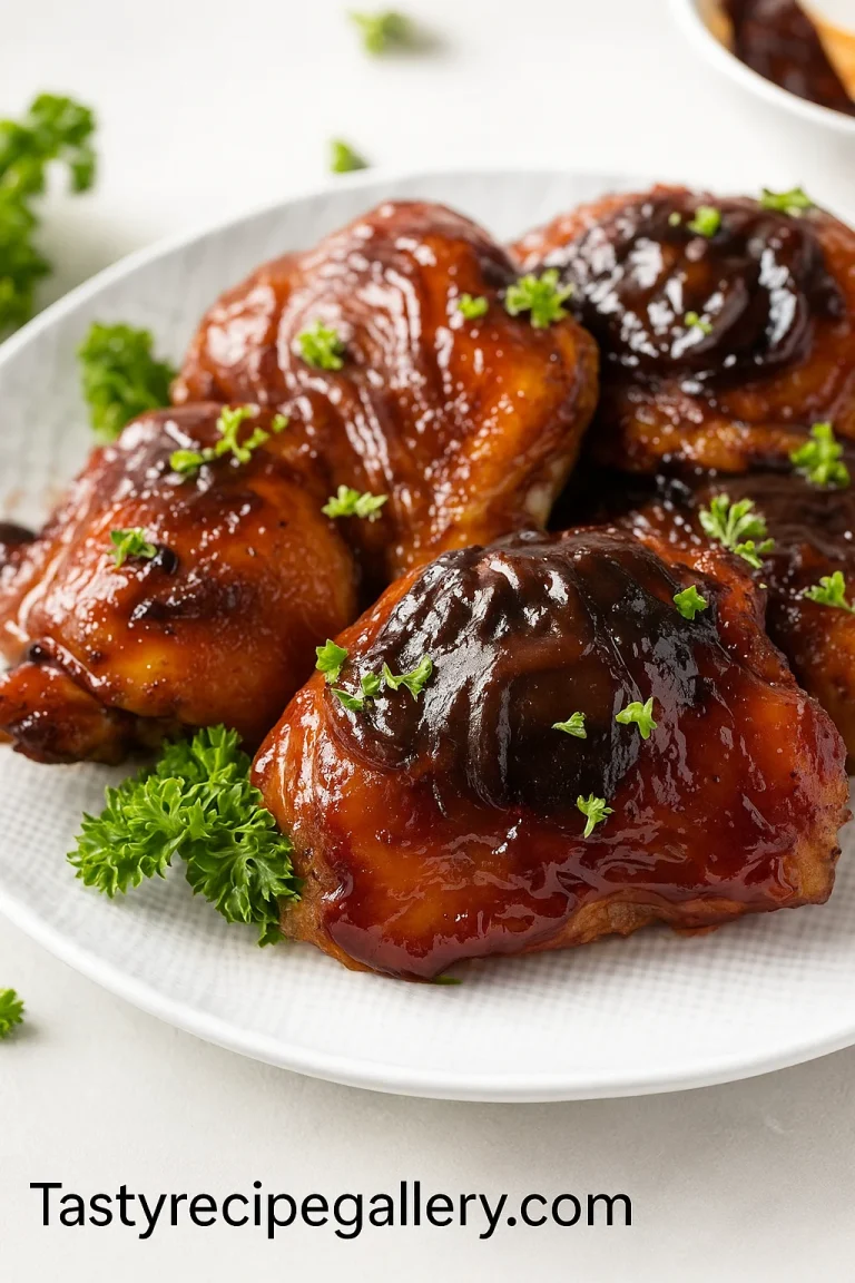 Baked BBQ Chicken Thighs