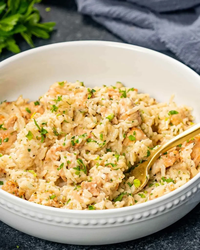 Creamy Chicken and Rice 3 Creamy Chicken and Rice 1