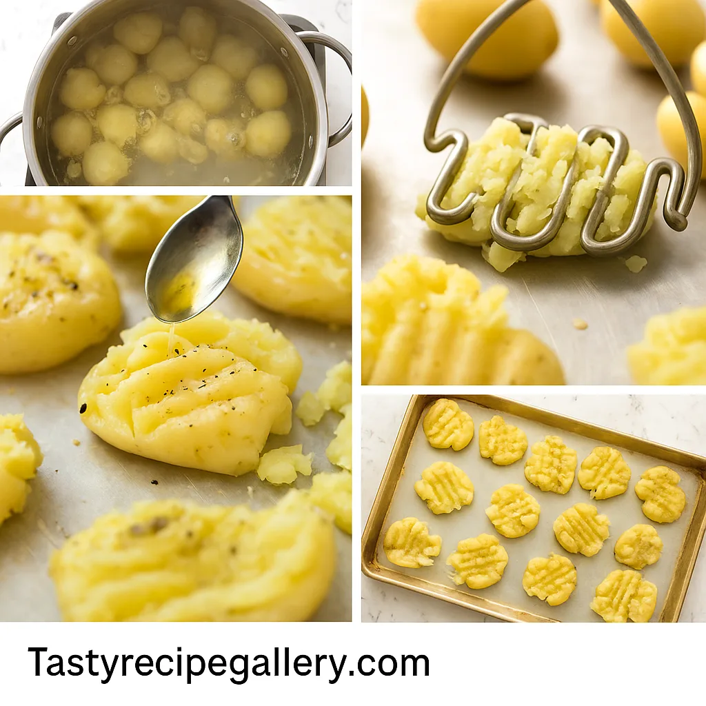 Crispy Smashed Potatoes Recipe 2 Crispy Smashed Potatoes