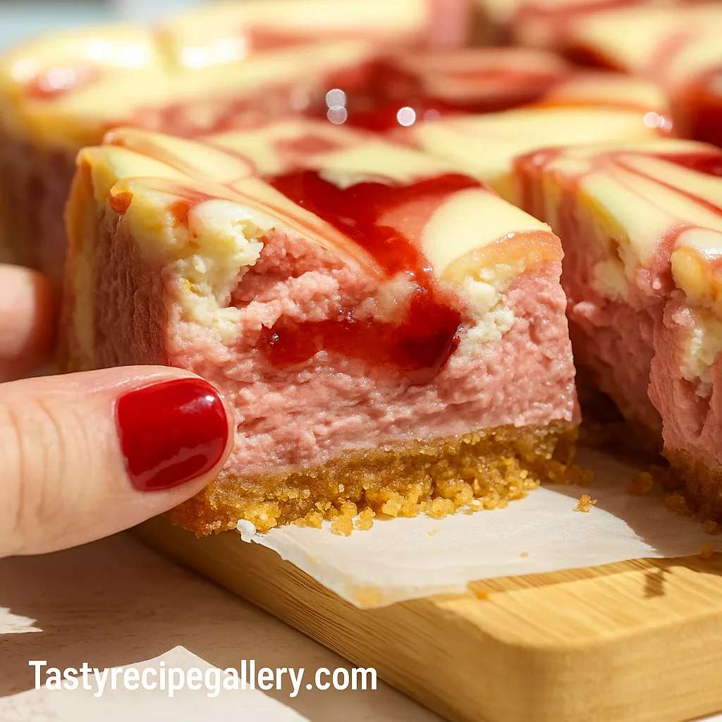 Strawberry Cheesecake Bars Recipe 3 Strawberry Cheesecake Bars Recipe