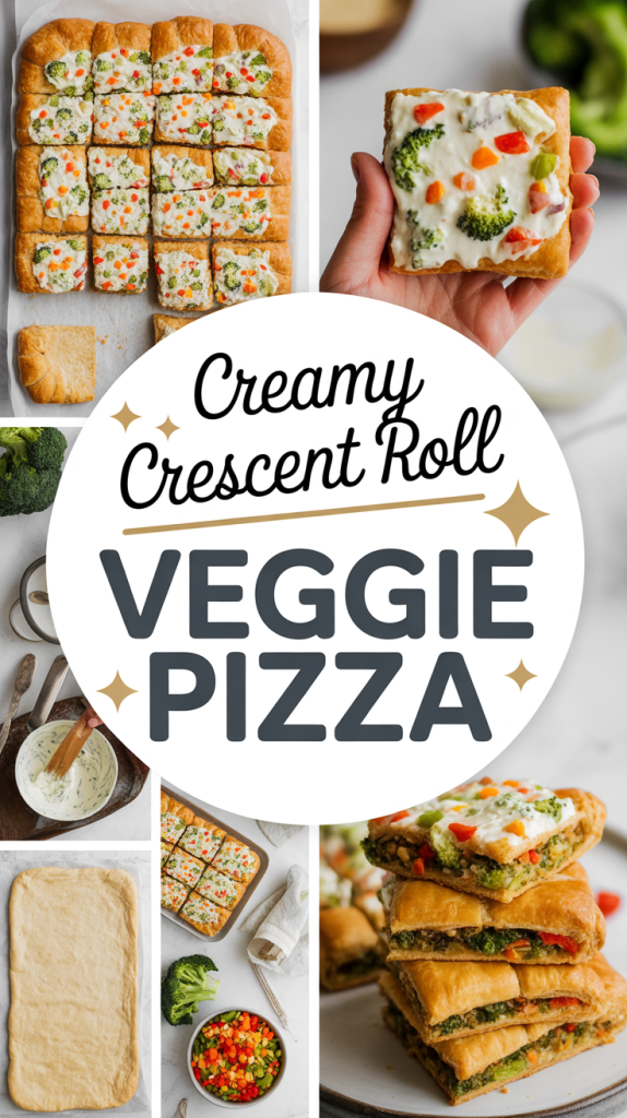 Fresh & Creamy Crescent Roll Veggie Pizza 2 Fresh & Creamy Crescent Roll Veggie Pizza