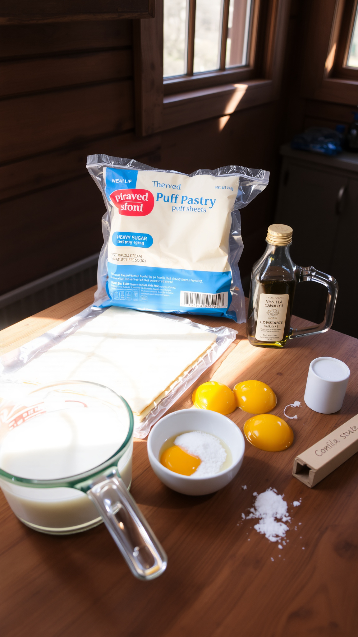 Pastel de Nata Recipe (Portuguese Custard Tarts) 3 Ingredients List