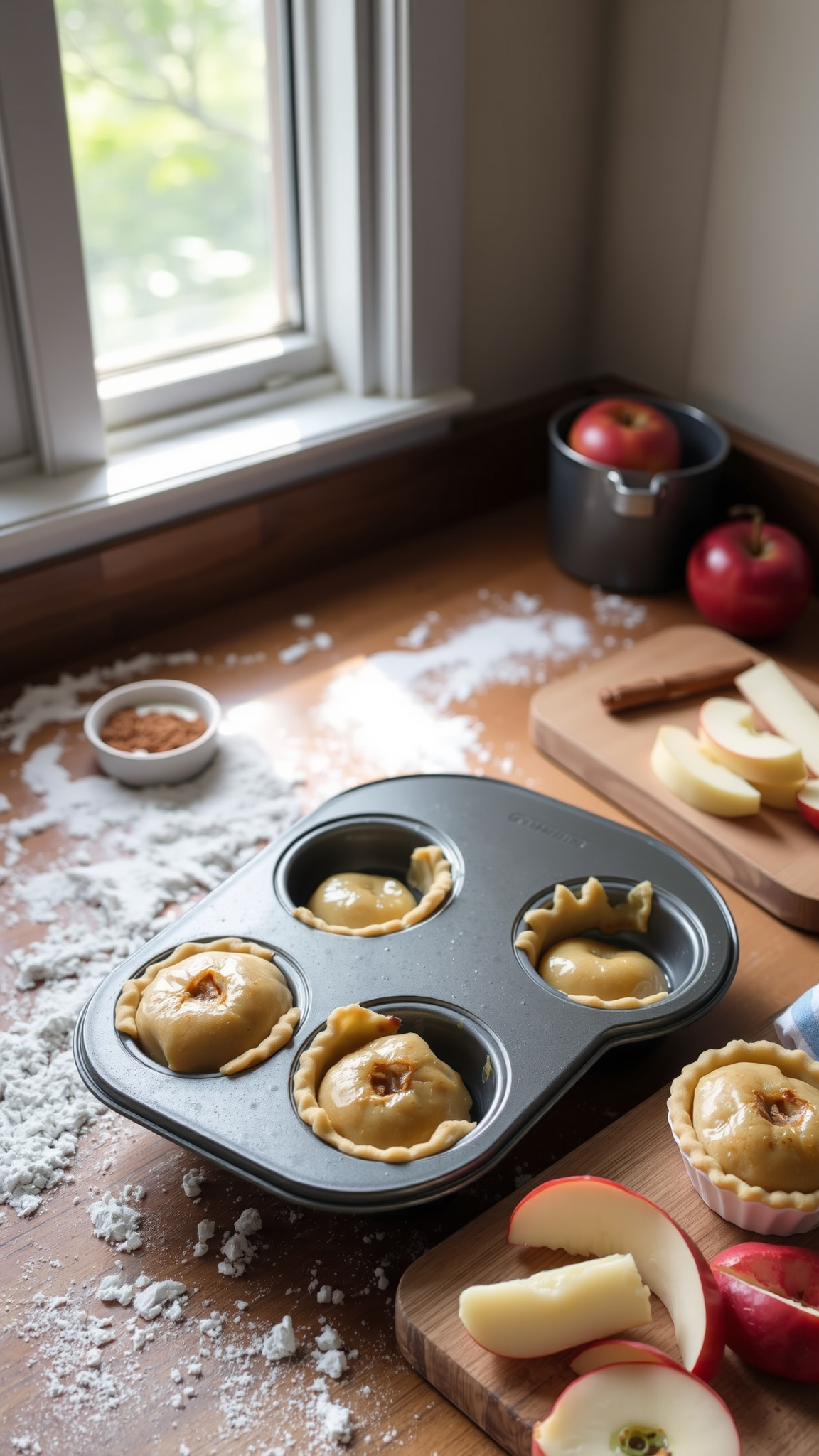 Muffin Tin Mini Apple Pies 5 Step-by-Step Instructions
