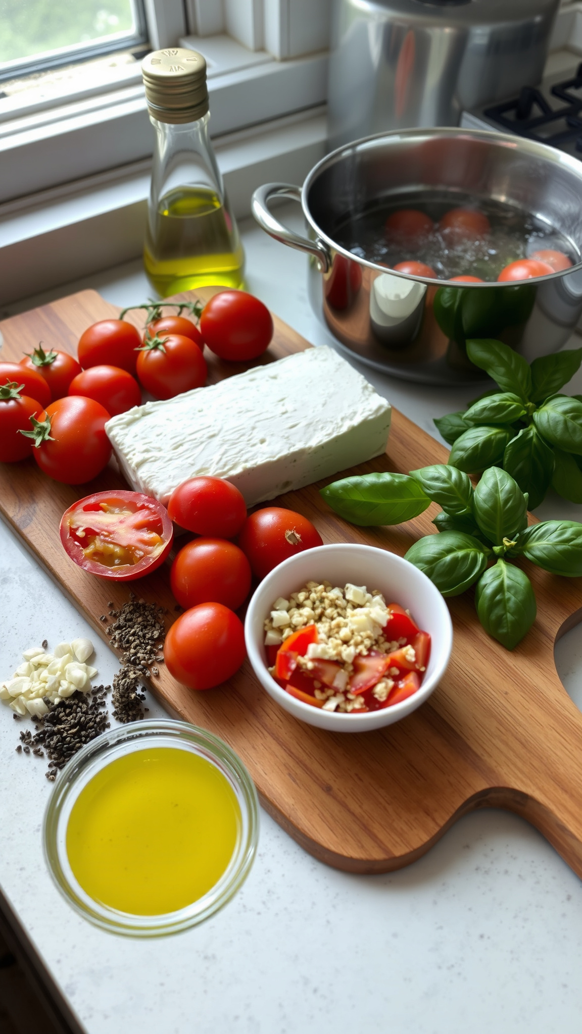 Tomato Feta Pasta Recipe 3 Ingredients List