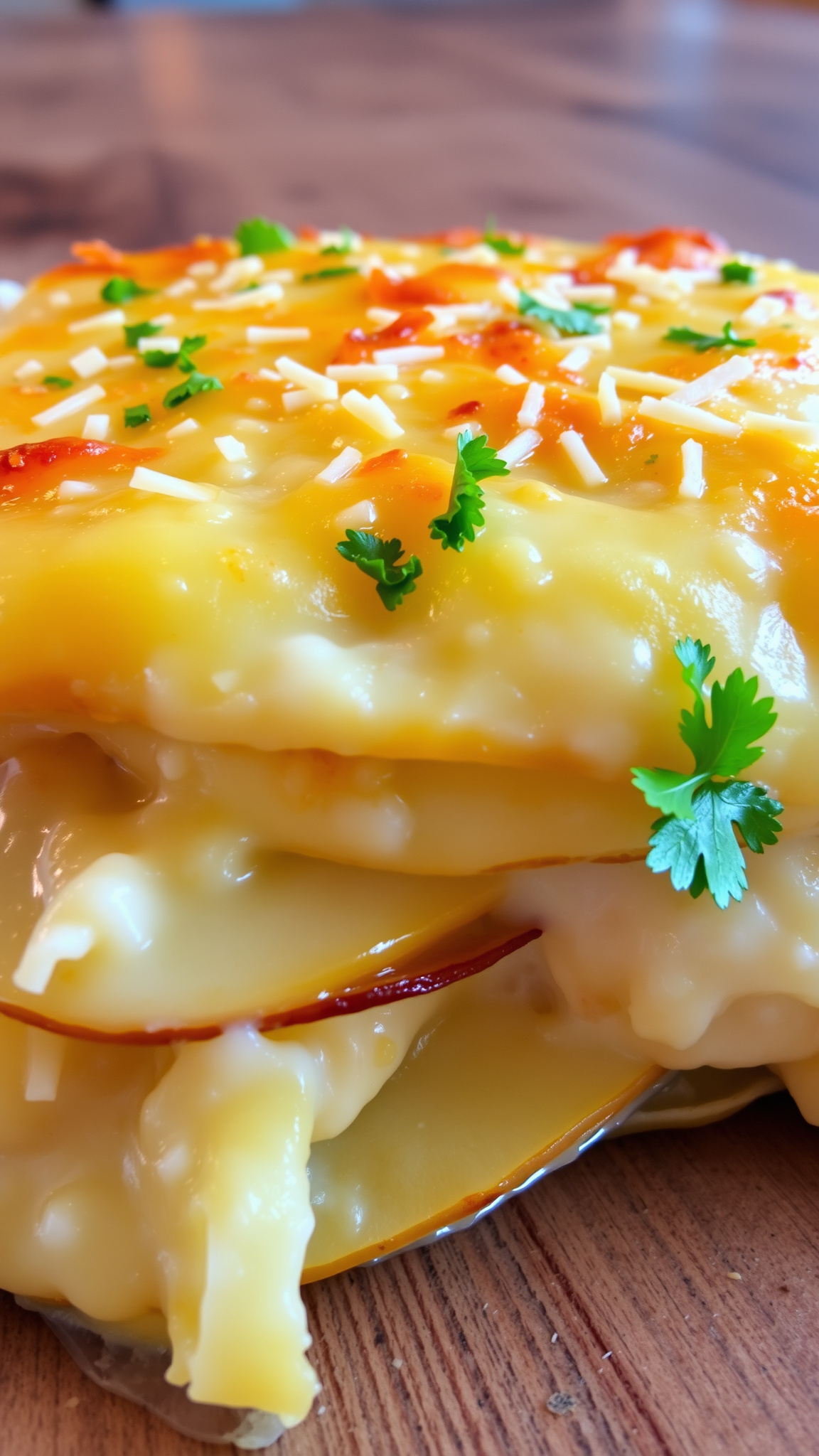 Cheesy Potato Gratin Casserole Recipe 3 Ingredients List