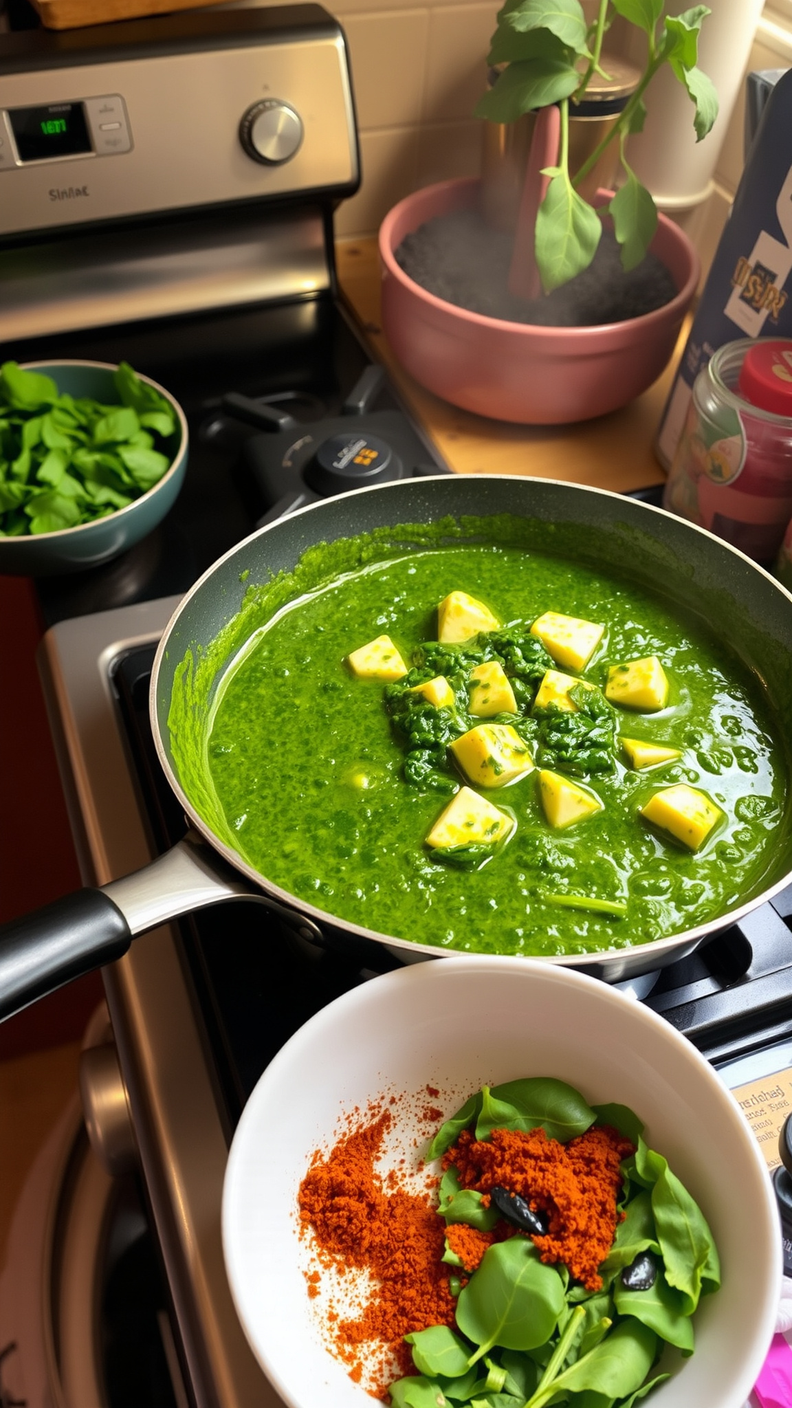 Healthy Authentic Palak Paneer Recipe (Restaurant-Style, Made Lighter at Home) 4 Step-by-Step Instructions