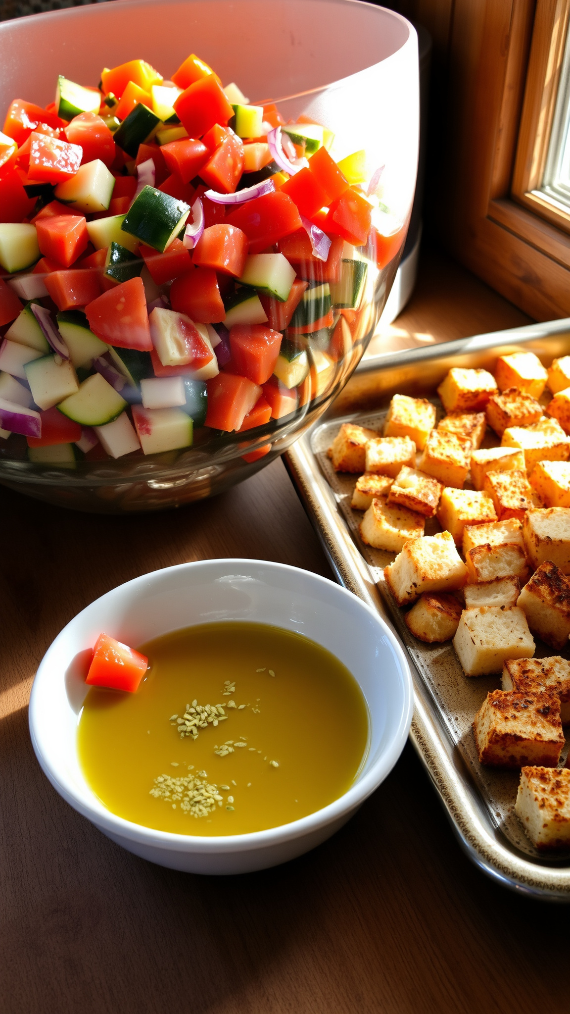 Panzanella Salad Recipe 3 Step-by-Step Instructions